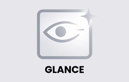 GLANCE extension promotional tile